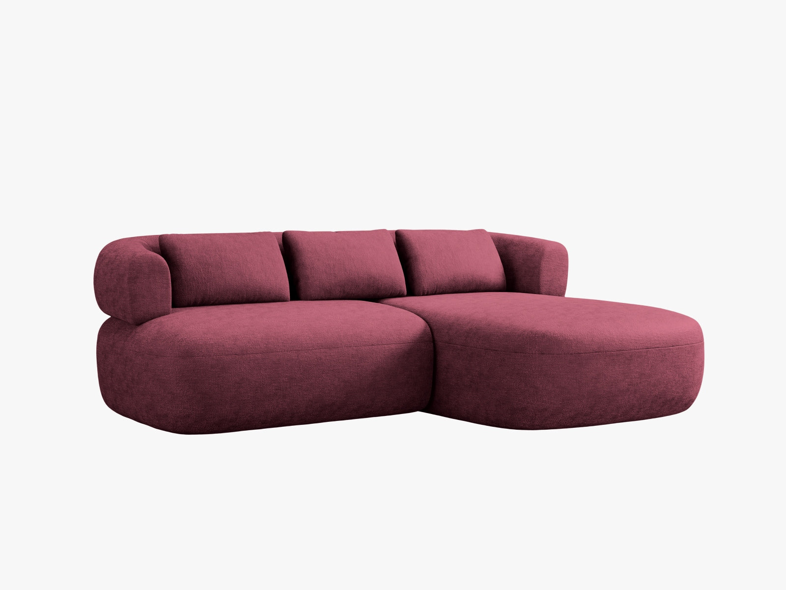 Jenny Ecksofa rechts 5 Sitzer in Cherrywood präsentiert im Onlineshop von KAQTU Design AG. Ecksofa rechts ist von Micadoni
