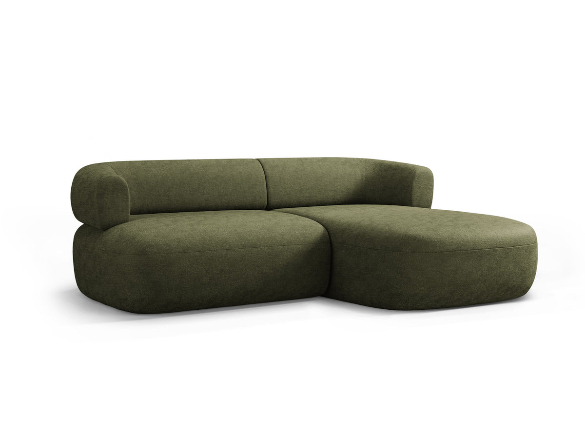 Jenny Ecksofa rechts 5 Sitzer in Green-Perfect Harmony präsentiert im Onlineshop von KAQTU Design AG. L-Sofa rechts ist von Micadoni