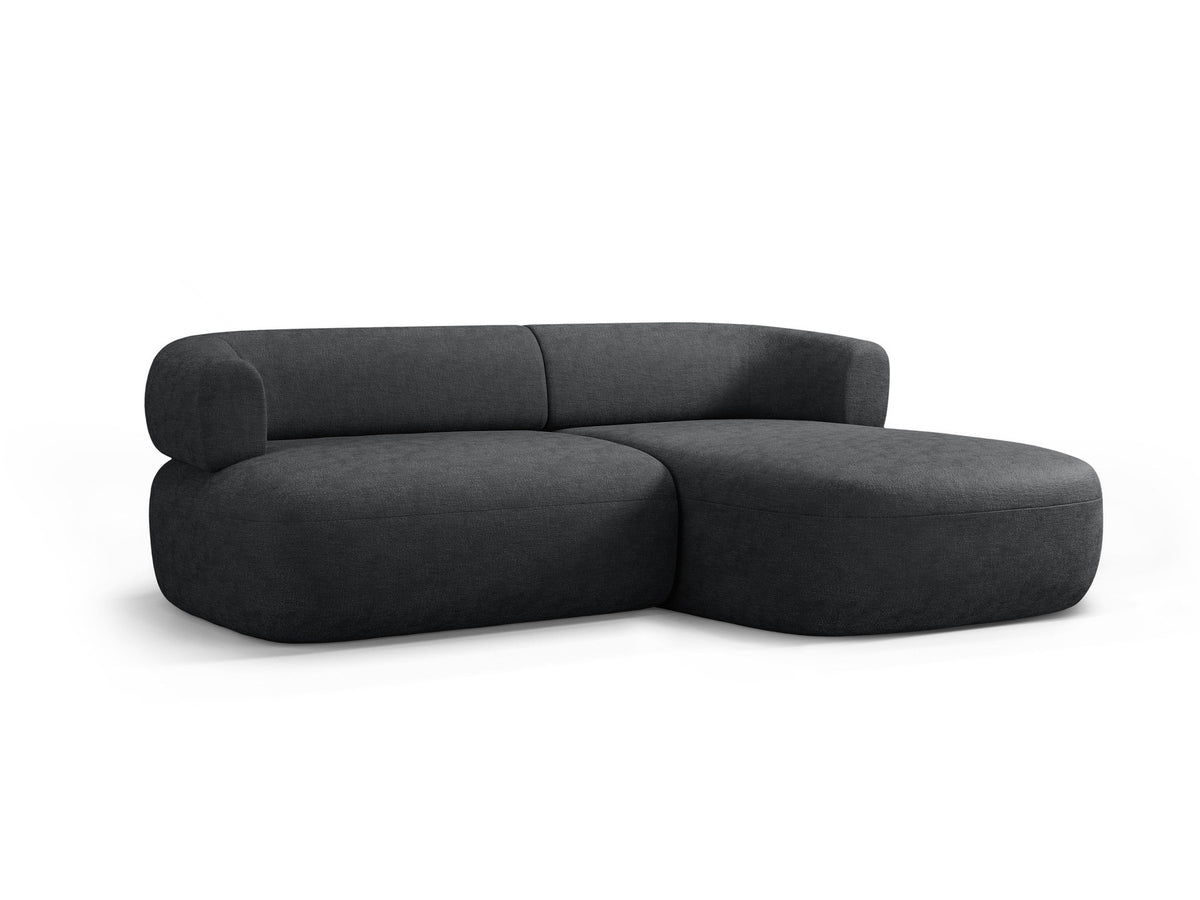 Jenny Ecksofa rechts 5 Sitzer in Dark Grey-Perfect Harmony präsentiert im Onlineshop von KAQTU Design AG. L-Sofa rechts ist von Micadoni