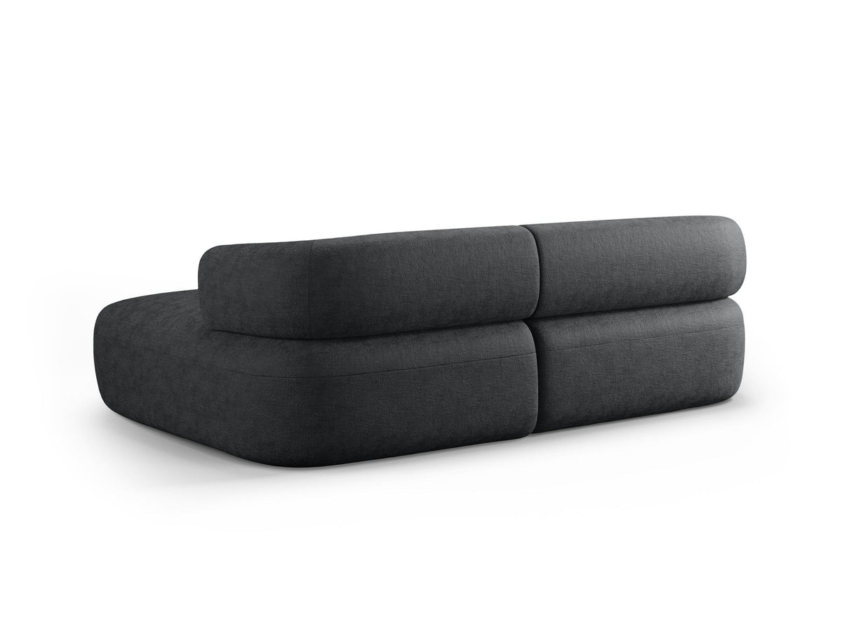 Jenny Ecksofa rechts 5 Sitzer in Dark Grey-Perfect Harmony präsentiert im Onlineshop von KAQTU Design AG. L-Sofa rechts ist von Micadoni