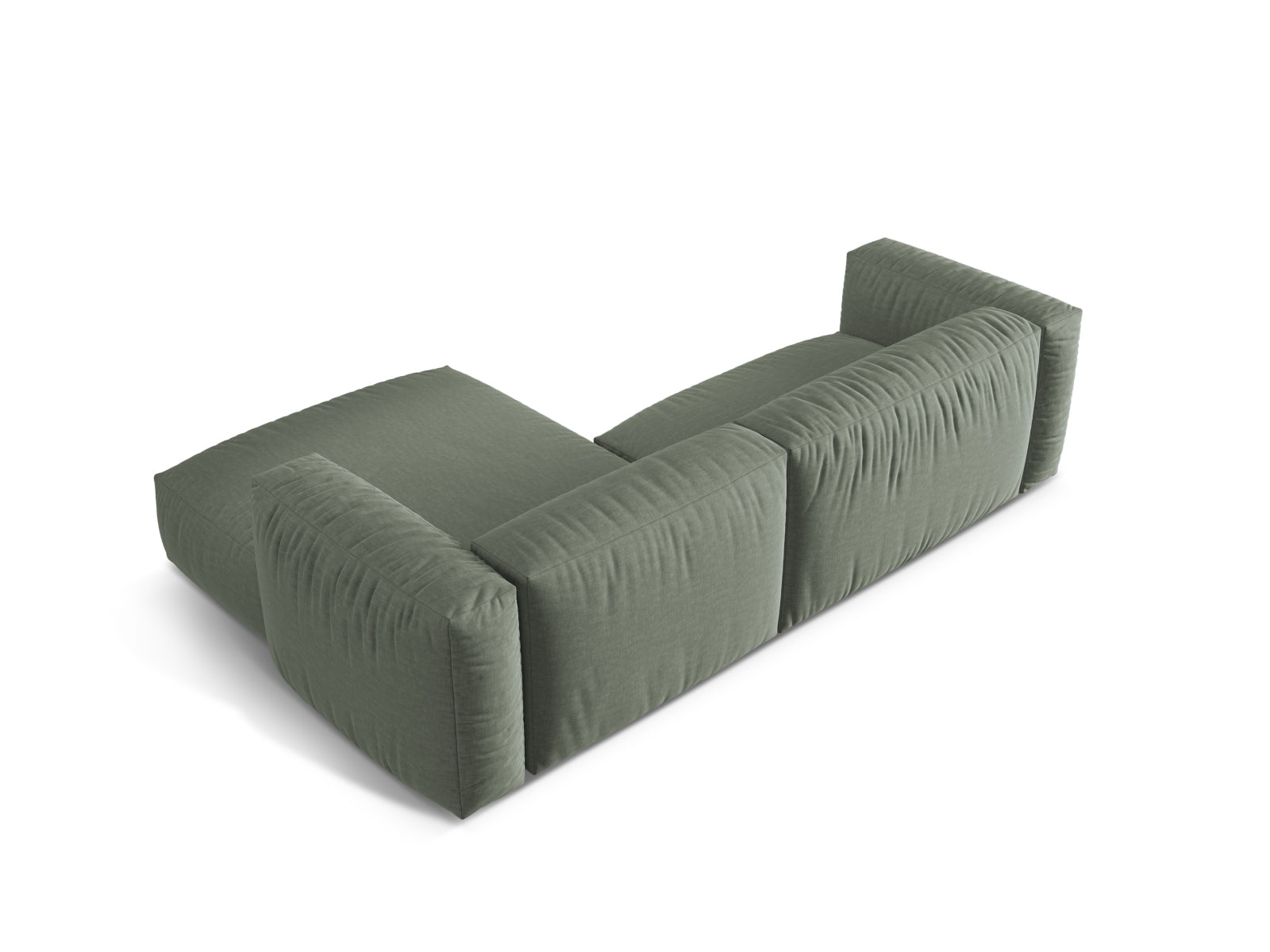 Martina Modulares Ecksofa rechts 2 Sitzer in Moss Green präsentiert im Onlineshop von KAQTU Design AG. Ecksofa rechts ist von Micadoni
