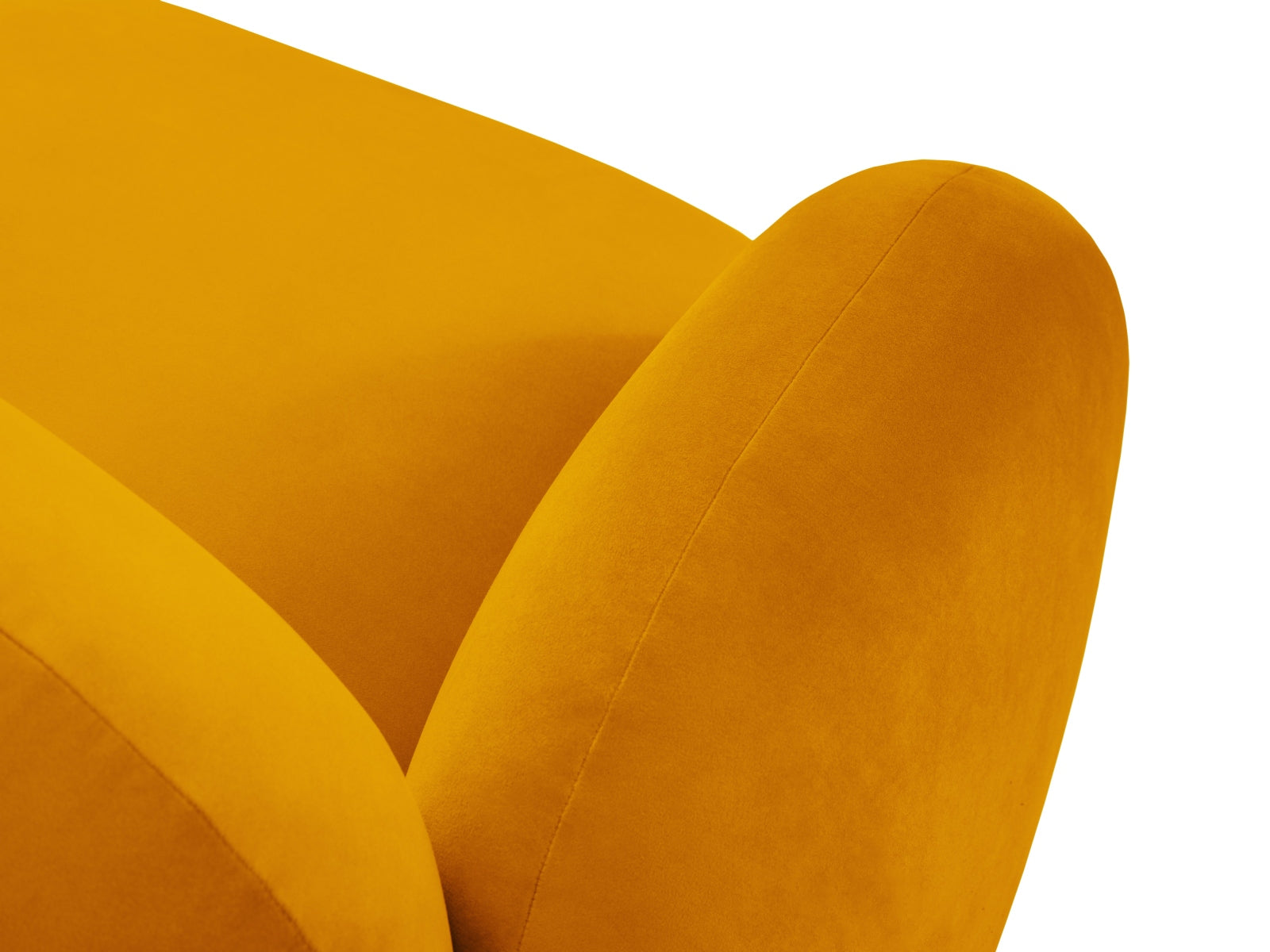 Blair Velour Ecksofa rechts 3 Sitzer in Yellow präsentiert im Onlineshop von KAQTU Design AG. Ecksofa rechts ist von Micadoni