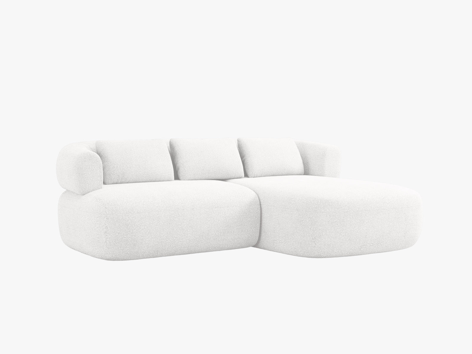 Jenny Ecksofa rechts 5 Sitzer in Ivory präsentiert im Onlineshop von KAQTU Design AG. Ecksofa rechts ist von Micadoni