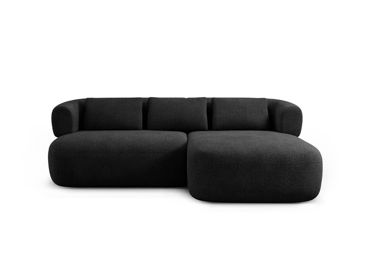 Jenny Ecksofa rechts 5 Sitzer in Black-Now or Never präsentiert im Onlineshop von KAQTU Design AG. L-Sofa rechts ist von Micadoni