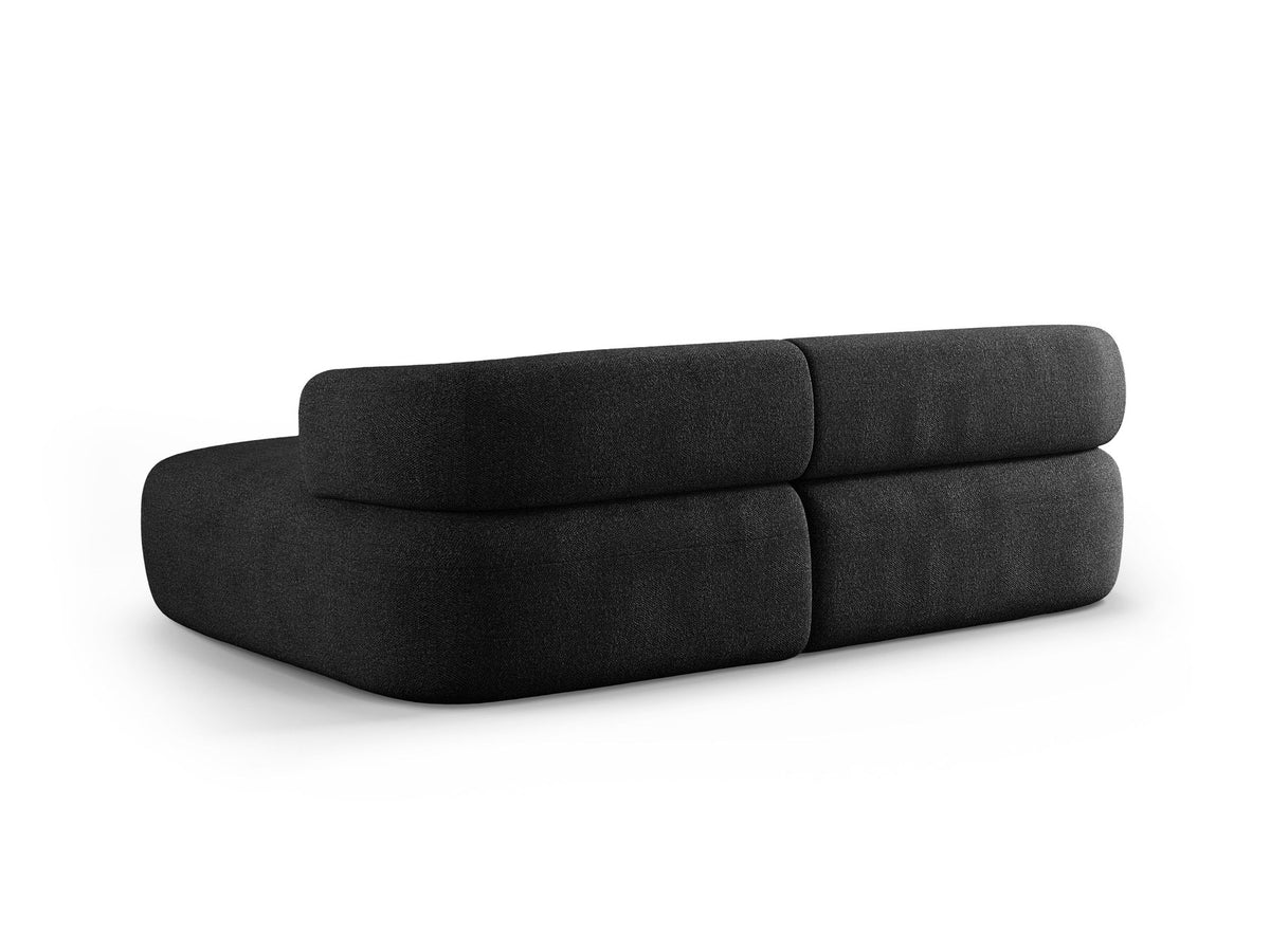 Jenny Ecksofa rechts 5 Sitzer in Black-Now or Never präsentiert im Onlineshop von KAQTU Design AG. L-Sofa rechts ist von Micadoni