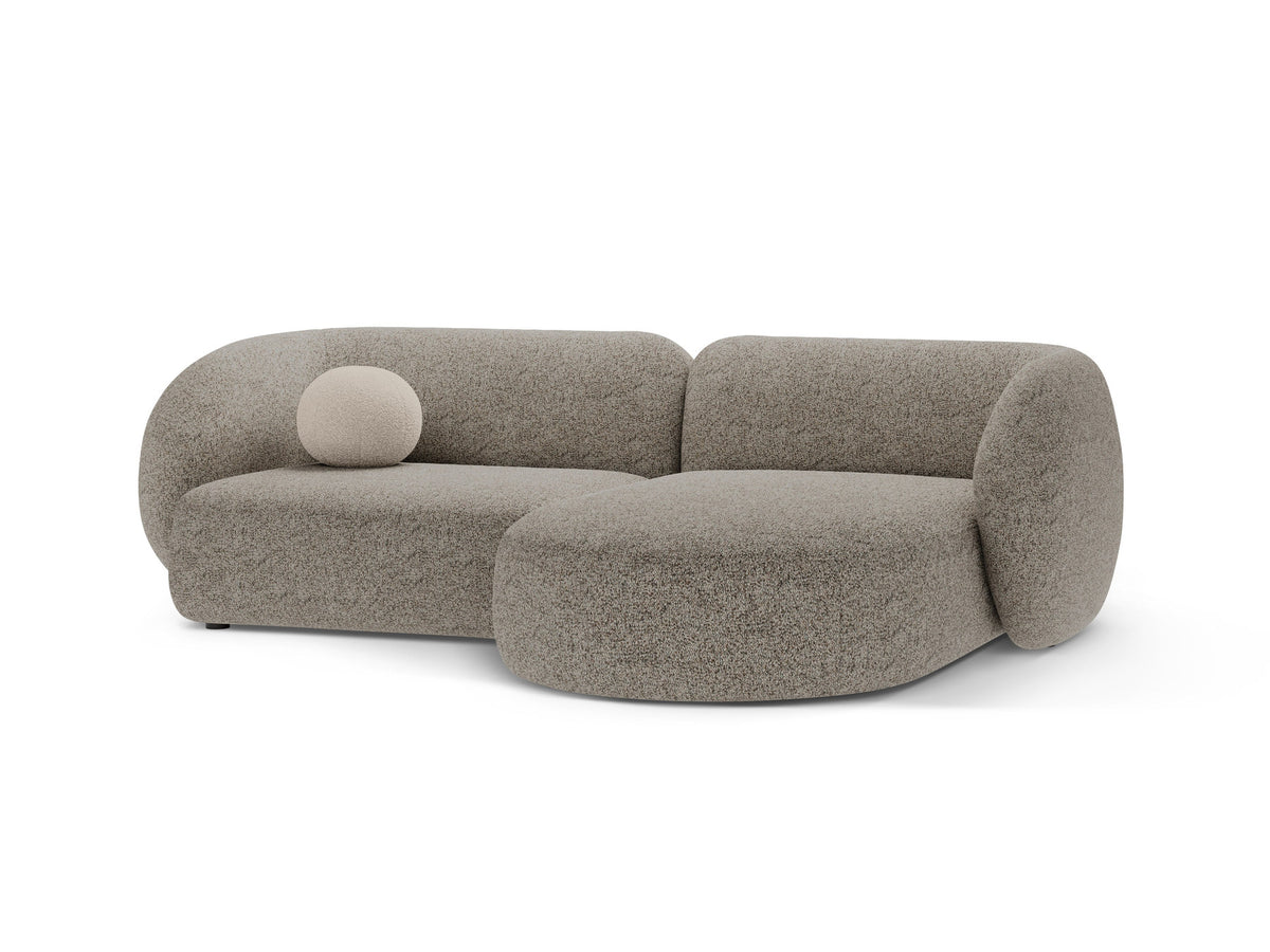 2-Sitzer Ecksofa rechts Kate in Beige Melange-Puente präsentiert im Onlineshop von KAQTU Design AG. Ecksofa rechts ist von Micadoni