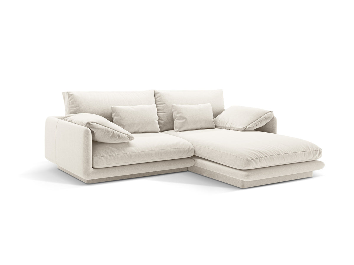Torino Ecksofa rechts 3 Sitzer in Ivory-Wind präsentiert im Onlineshop von KAQTU Design AG. L-Sofa rechts ist von Micadoni