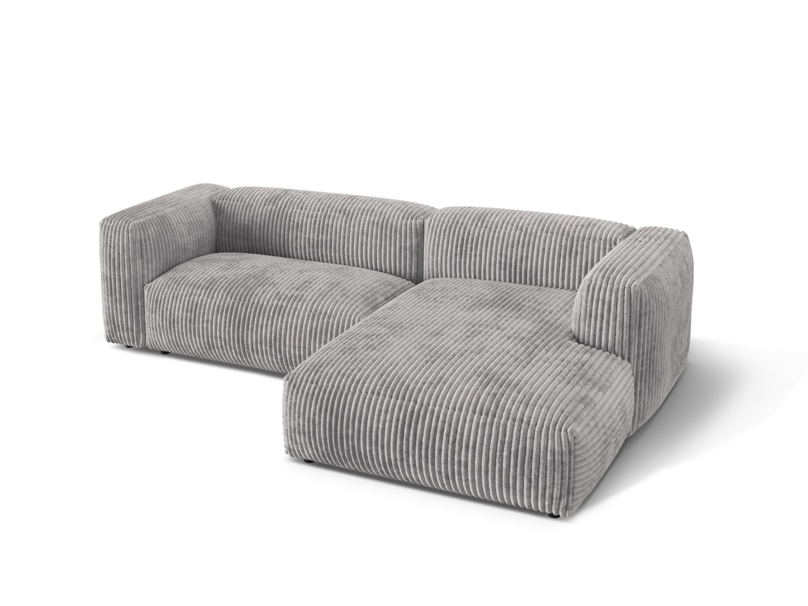 Martina Modulares Ecksofa rechts 2 Sitzer in Light Grey präsentiert im Onlineshop von KAQTU Design AG. Ecksofa rechts ist von Micadoni