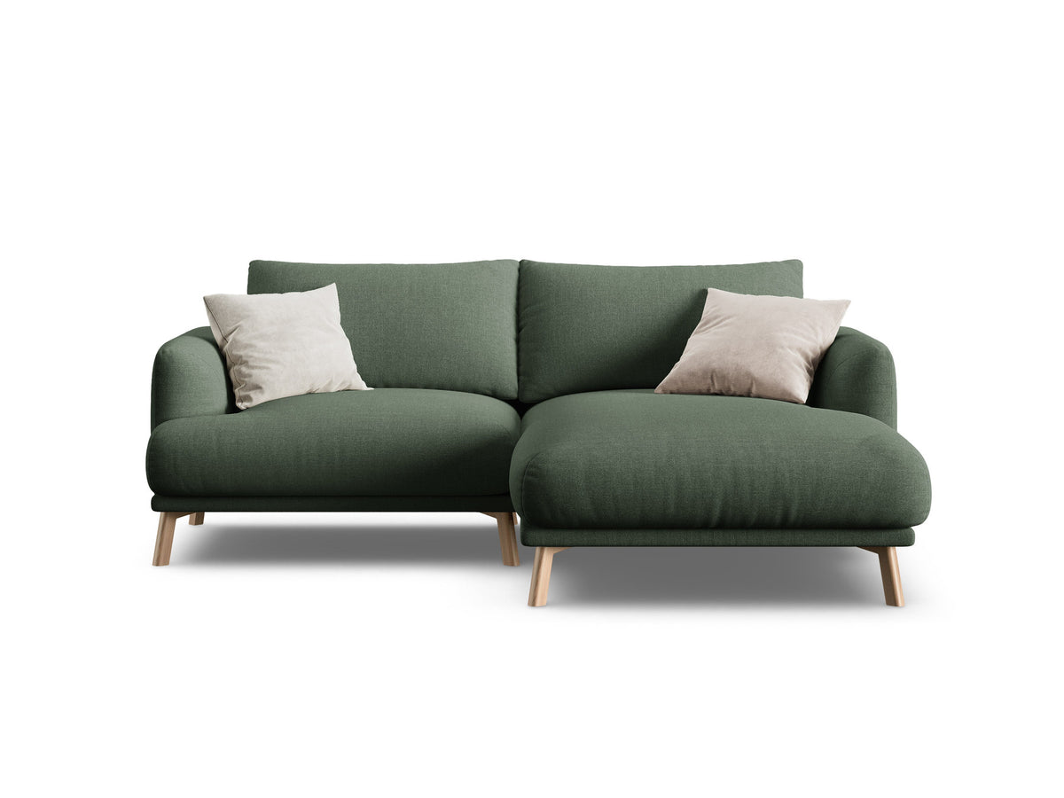 3-Sitzer Ecksofa rechts Naomi in Moss Green-Liberty präsentiert im Onlineshop von KAQTU Design AG. Ecksofa rechts ist von Micadoni