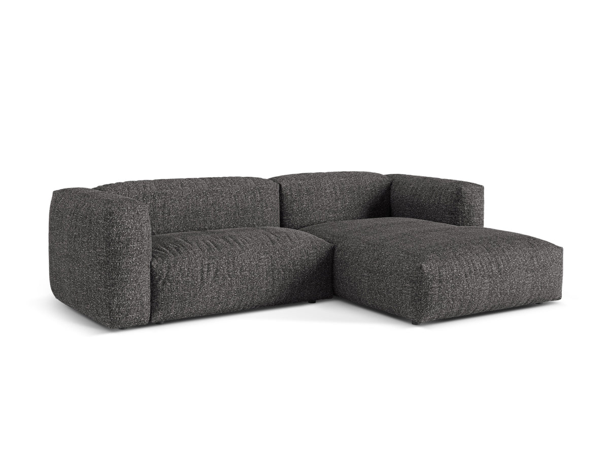 2-Sitzer Modular Rechter Ecksofa Martina in Anthracite-Monet präsentiert im Onlineshop von KAQTU Design AG. Ecksofa rechts ist von Micadoni