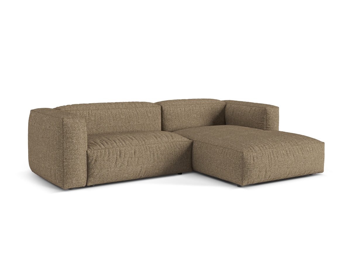 2-Sitzer Modular Rechter Ecksofa Martina in Cappuccino-Monet präsentiert im Onlineshop von KAQTU Design AG. Ecksofa rechts ist von Micadoni