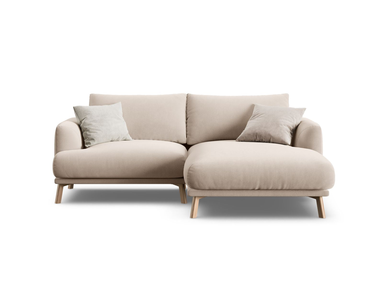 3-Sitzer Ecksofa rechts Naomi in Beige-Salvador präsentiert im Onlineshop von KAQTU Design AG. Ecksofa rechts ist von Micadoni