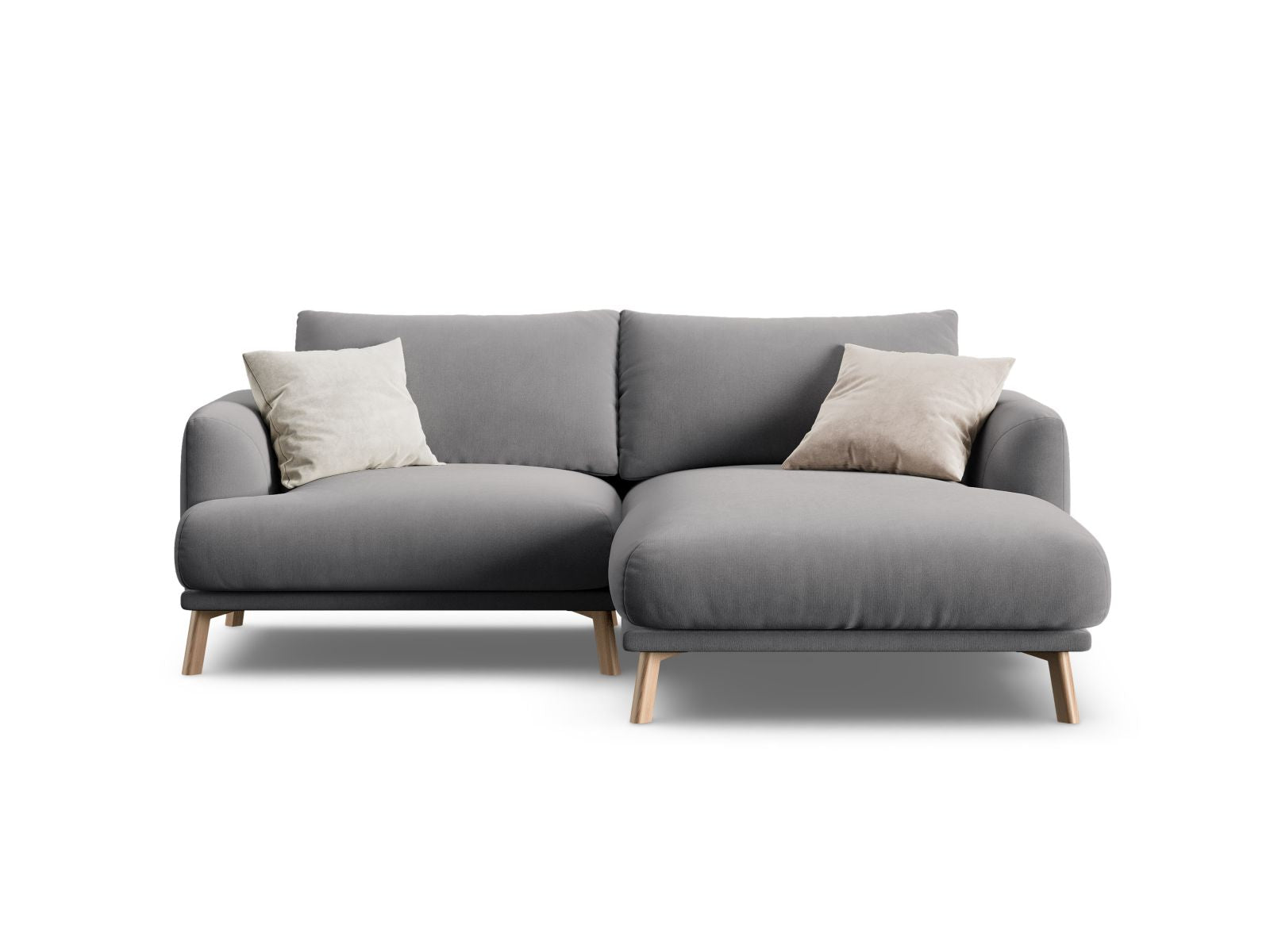 3-Sitzer Ecksofa rechts Naomi in Grey-Salvador präsentiert im Onlineshop von KAQTU Design AG. Ecksofa rechts ist von Micadoni