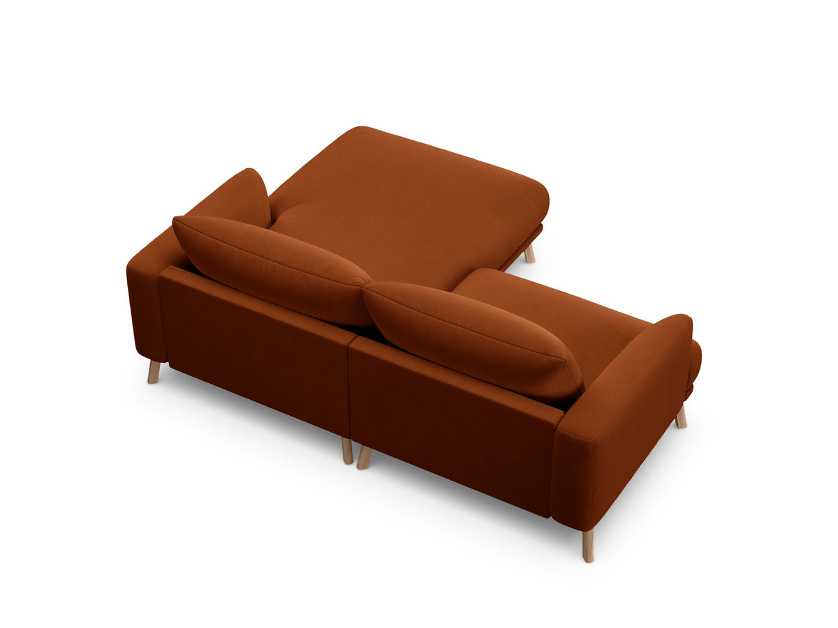 3-Sitzer Ecksofa rechts Naomi in Terracotta-Salvador präsentiert im Onlineshop von KAQTU Design AG. Ecksofa rechts ist von Micadoni
