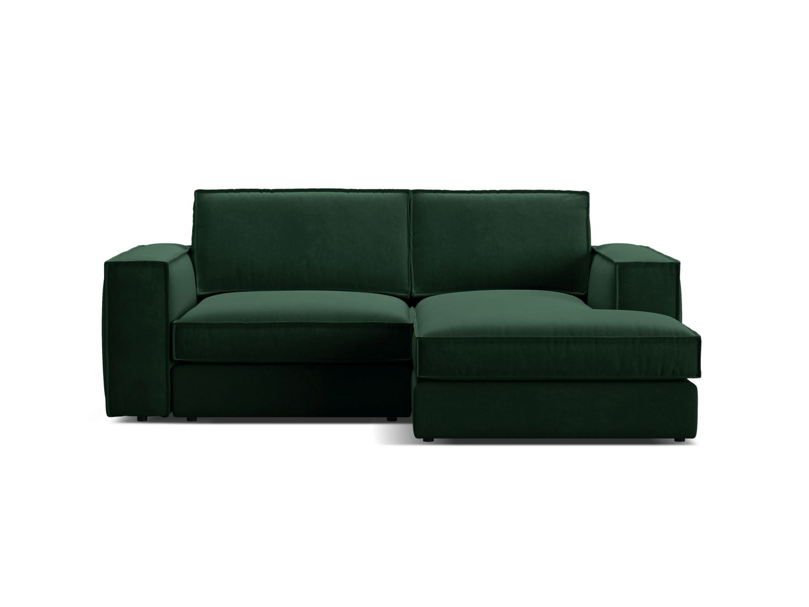 2-Sitzer Modular Ecksofa rechts Pola in Bottle Green-Salvador präsentiert im Onlineshop von KAQTU Design AG. Ecksofa rechts ist von Micadoni