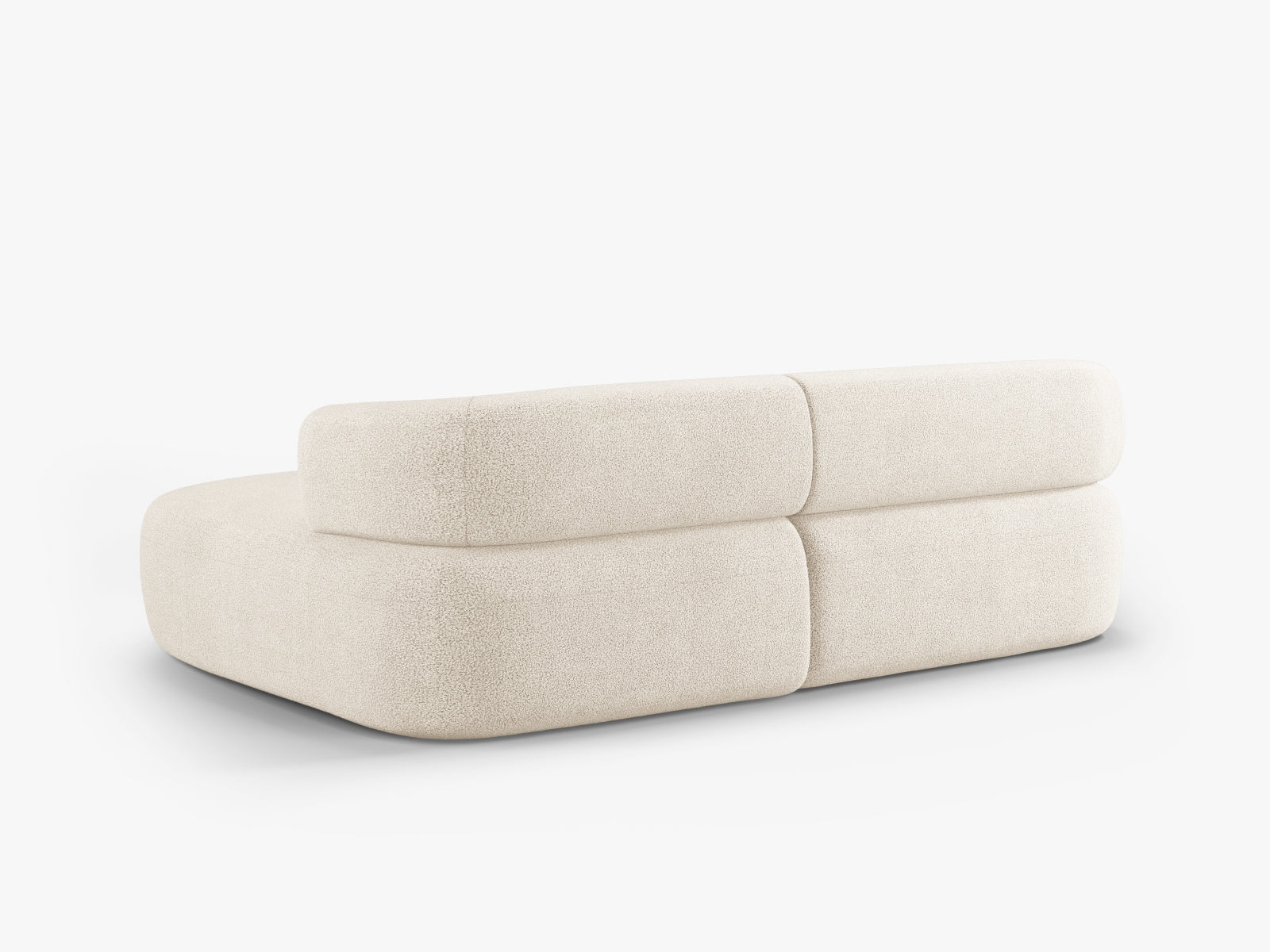 Jenny Boucle Ecksofa rechts 5 Sitzer in Beige präsentiert im Onlineshop von KAQTU Design AG. Ecksofa rechts ist von Micadoni