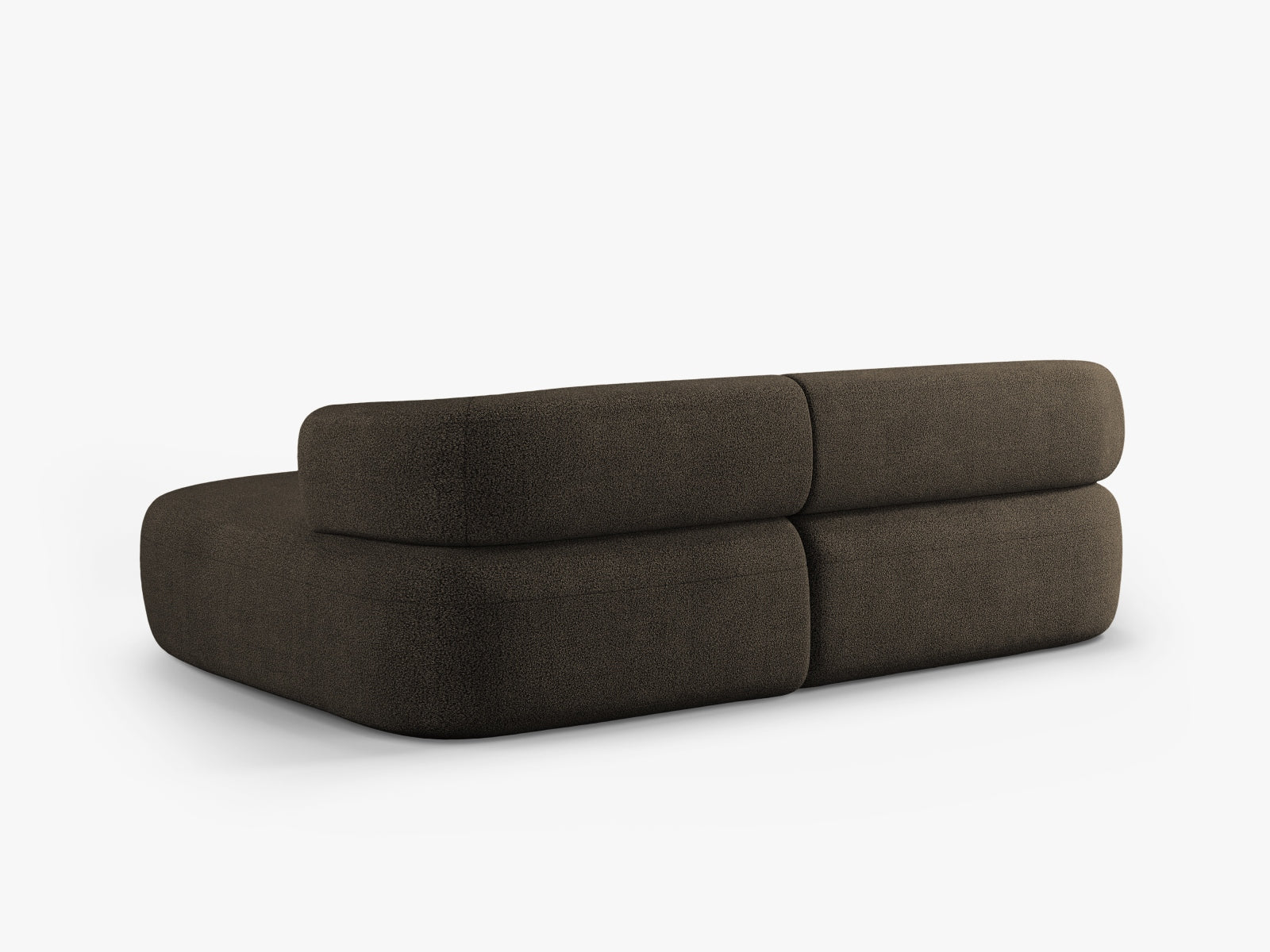 Jenny Boucle Ecksofa rechts 5 Sitzer in Grey Brown präsentiert im Onlineshop von KAQTU Design AG. Ecksofa rechts ist von Micadoni
