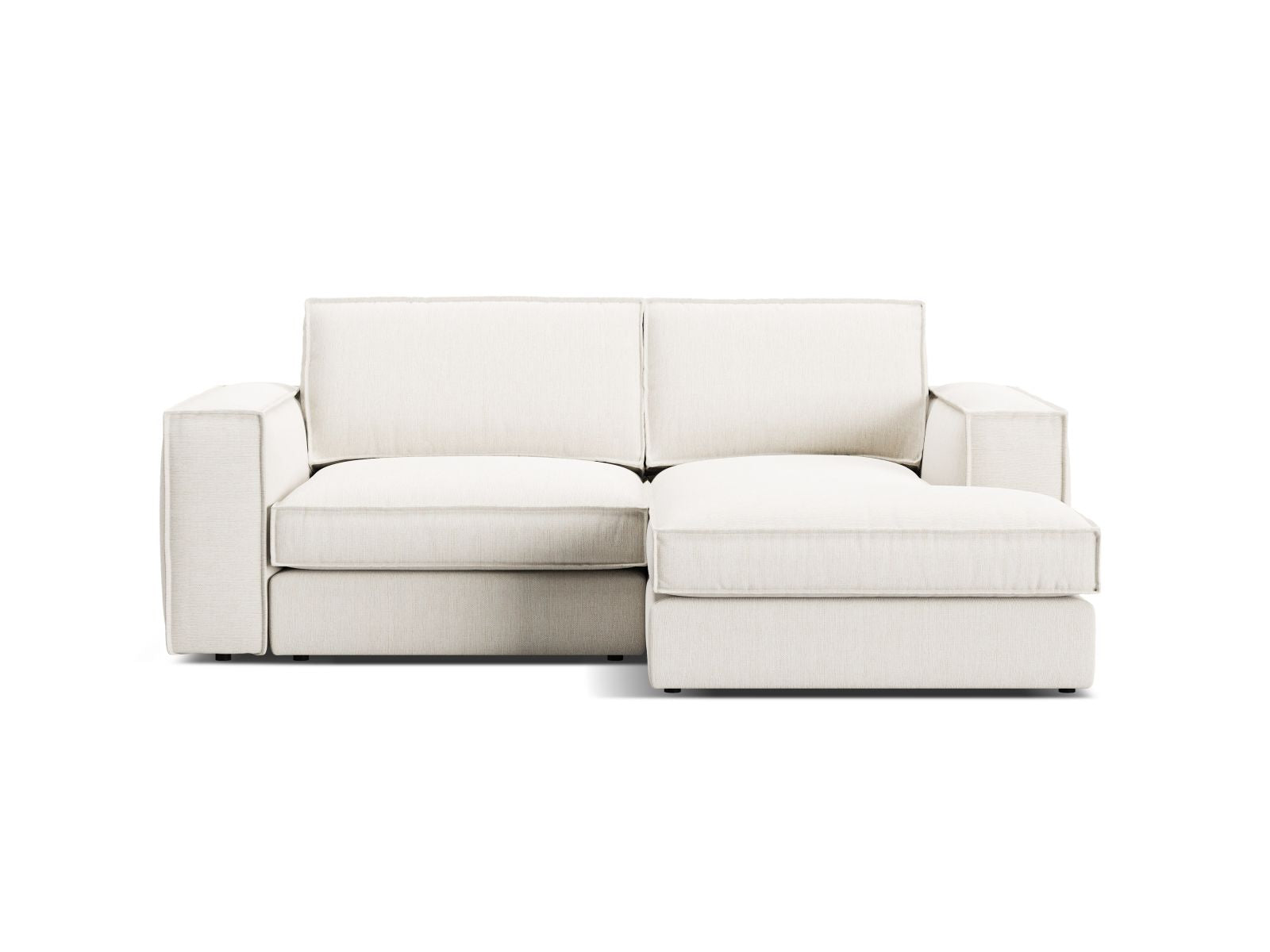 2-Sitzer Ecksofa rechts Pola in White-Babel präsentiert im Onlineshop von KAQTU Design AG. Ecksofa rechts ist von Micadoni
