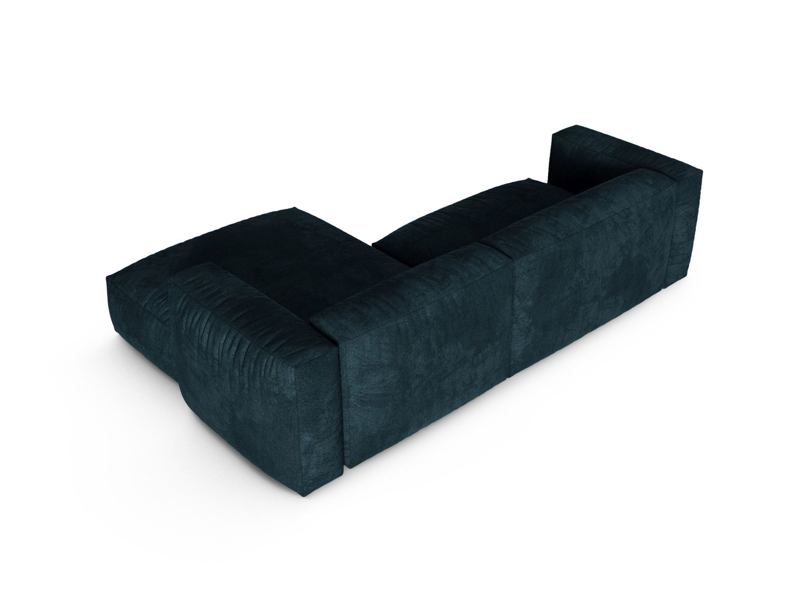 Modernes 2-Sitzer XL Ecksofa rechts Martina in edlem Petrol, perfekt für gemütliche Abende und stilvolle Einrichtungsideen von Micadoni.