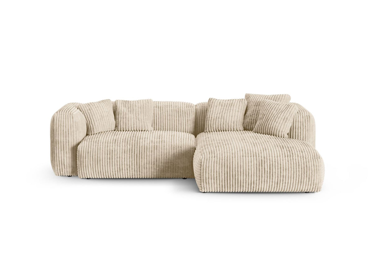 2-Sitzer Ecksofa rechts XL Martina in Light Beige-Tilia präsentiert im Onlineshop von KAQTU Design AG. Ecksofa rechts ist von Micadoni