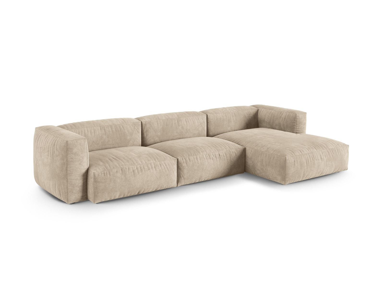 3-Sitzer XL Modular Ecksofa rechts Martina in Light Beige-Vogue präsentiert im Onlineshop von KAQTU Design AG. Ecksofa rechts ist von Micadoni