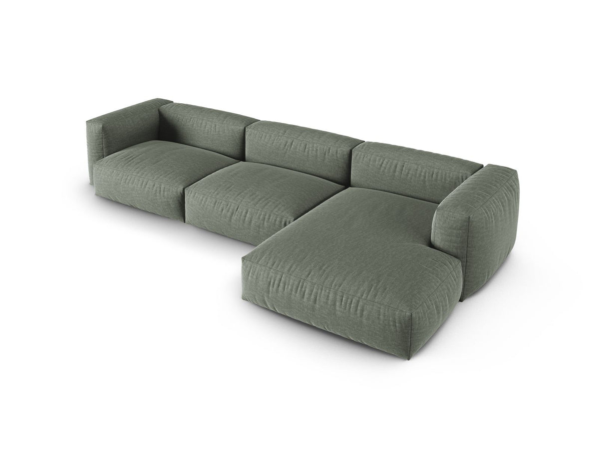 3-Sitzer Ecksofa rechts XL Martina in Moss Green-Boston präsentiert im Onlineshop von KAQTU Design AG. Ecksofa rechts ist von Micadoni