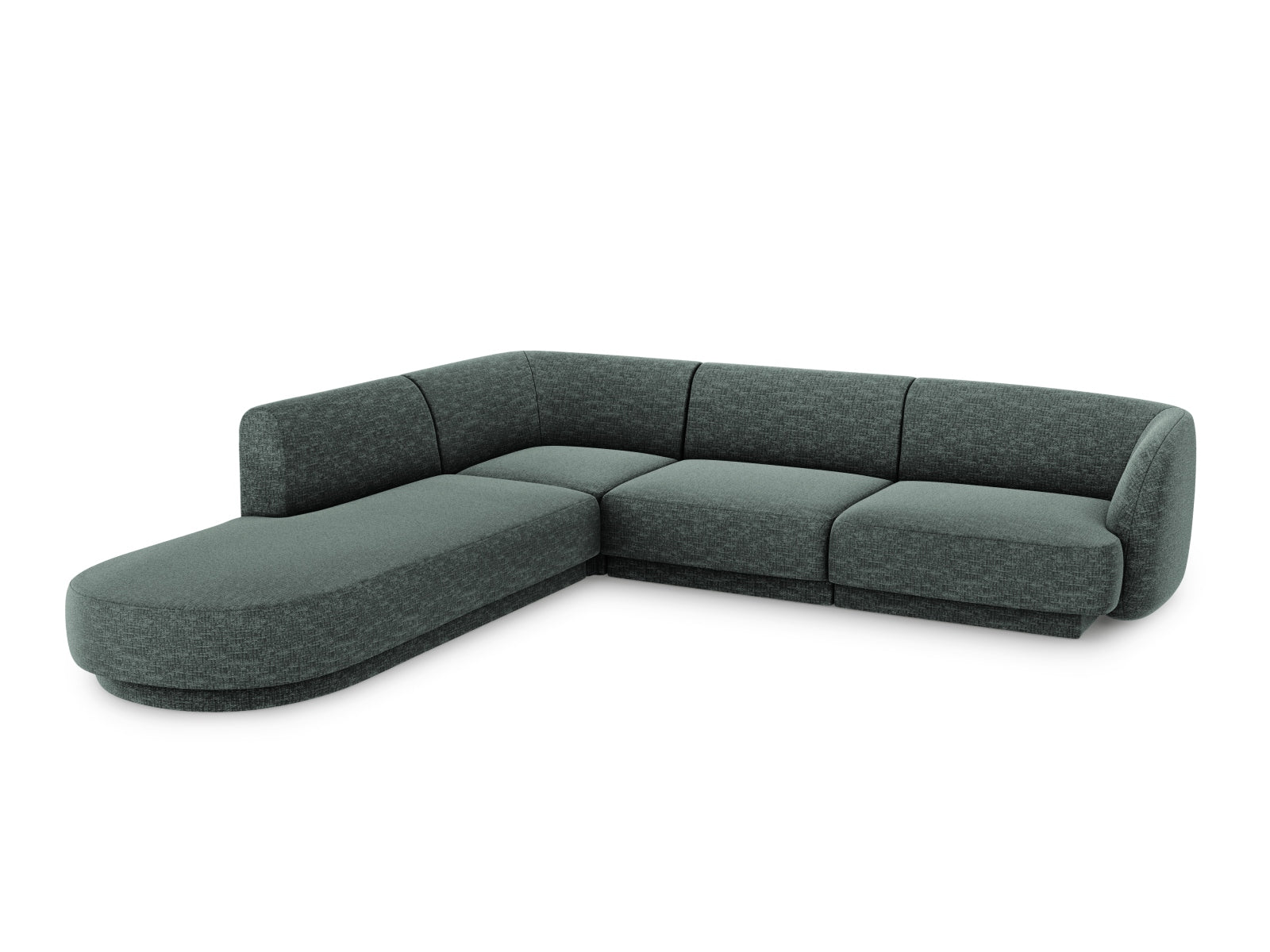 Miley Ecksofa links 6 Sitzer in Petrol präsentiert im Onlineshop von KAQTU Design AG. Ecksofa links ist von Micadoni