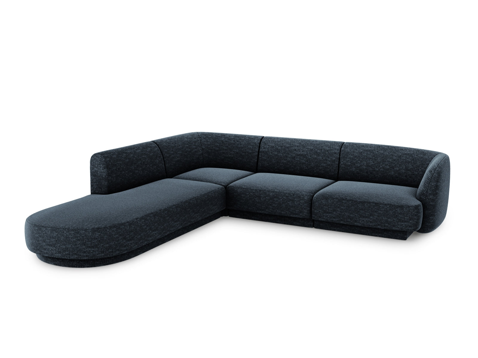 Miley Ecksofa links 6 Sitzer in Royal Blue präsentiert im Onlineshop von KAQTU Design AG. Ecksofa links ist von Micadoni