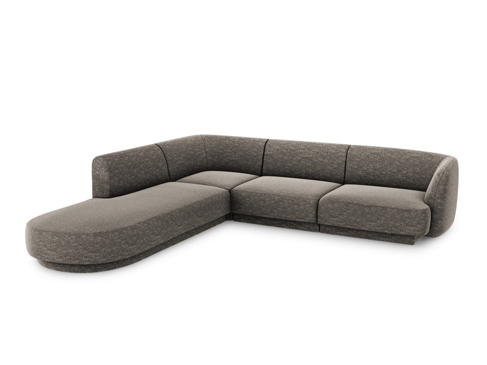 Miley Ecksofa links 6 Sitzer in Grey präsentiert im Onlineshop von KAQTU Design AG. Ecksofa links ist von Micadoni