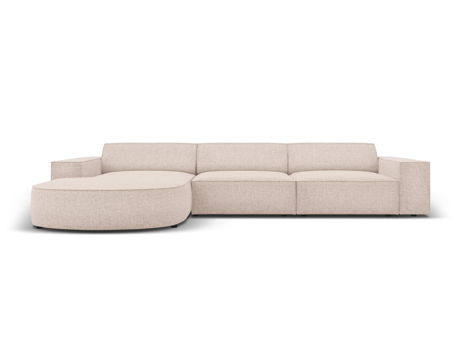 Jodie Modulares Ecksofa links 4 Sitzer in Beige präsentiert im Onlineshop von KAQTU Design AG. Ecksofa links ist von Micadoni