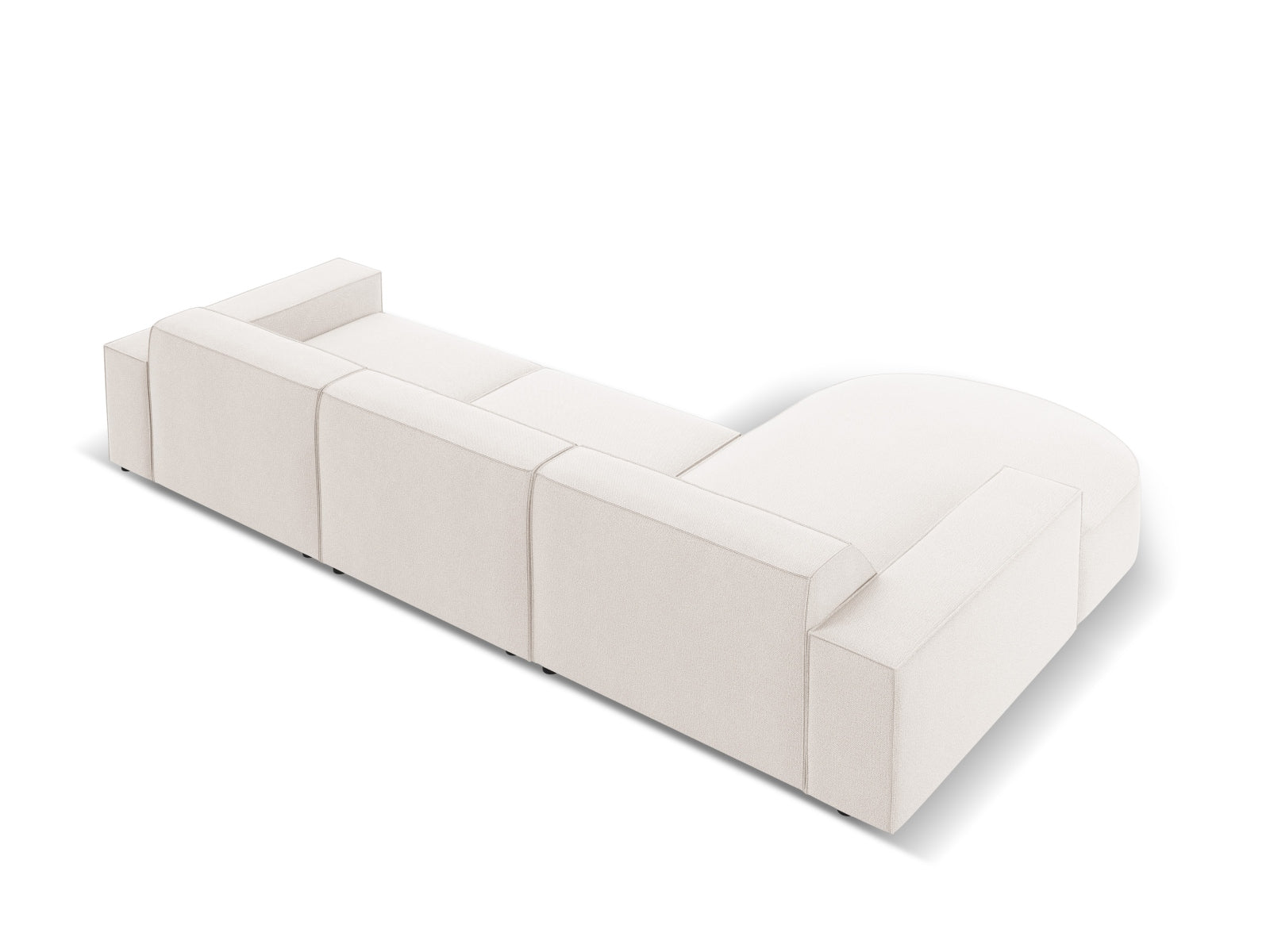 Jodie Modulares Ecksofa links 4 Sitzer in Light Beige präsentiert im Onlineshop von KAQTU Design AG. Ecksofa links ist von Micadoni
