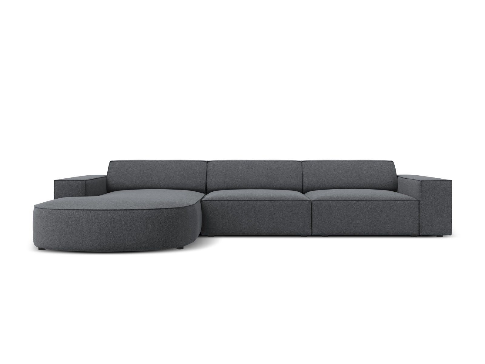 Jodie Modulares Ecksofa links 4 Sitzer in Dark Grey präsentiert im Onlineshop von KAQTU Design AG. Ecksofa links ist von Micadoni