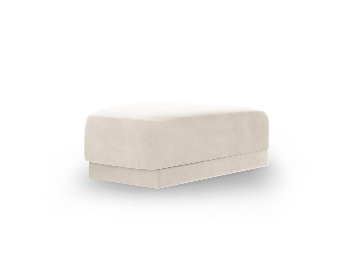 Miley Velour Pouf 1 Sitz in Light Beige-Bluvel präsentiert im Onlineshop von KAQTU Design AG. Pouf ist von Micadoni