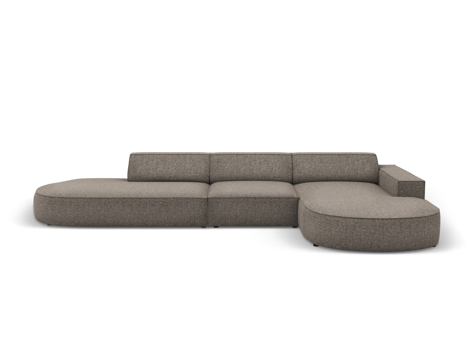Jodie Modulares Ecksofa rechts 4 Sitzer in Grey präsentiert im Onlineshop von KAQTU Design AG. Ecksofa rechts ist von Micadoni