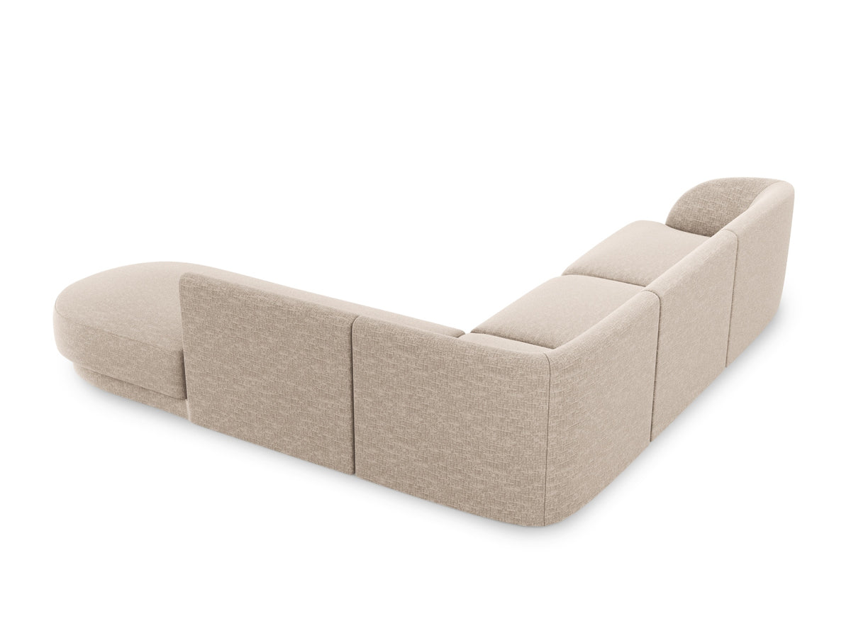 Miley Ecksofa rechts 6 Sitzer in Beige-Haga präsentiert im Onlineshop von KAQTU Design AG. Ecksofa rechts ist von Micadoni