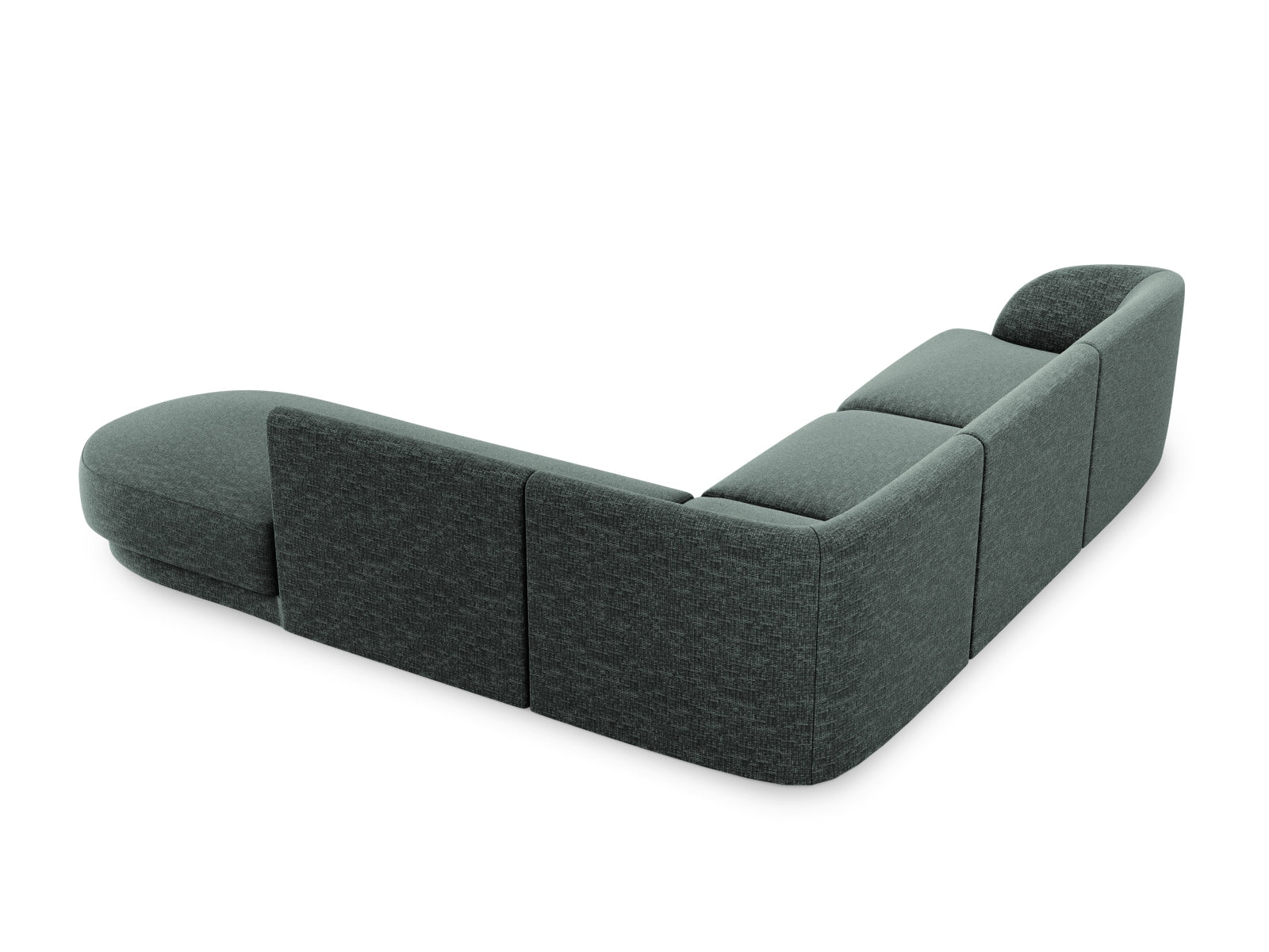 Miley Ecksofa rechts 6 Sitzer in Petrol präsentiert im Onlineshop von KAQTU Design AG. Ecksofa rechts ist von Micadoni