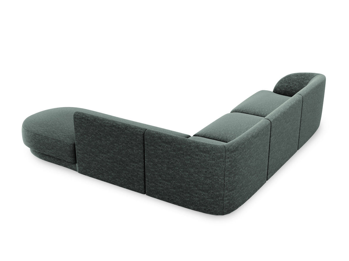 Miley Ecksofa rechts 6 Sitzer in Petrol-Haga präsentiert im Onlineshop von KAQTU Design AG. Ecksofa rechts ist von Micadoni