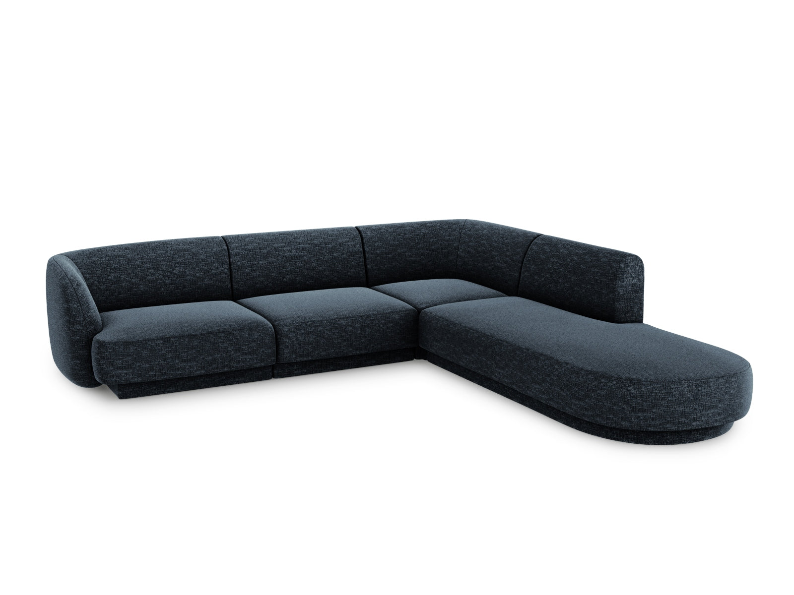 Miley Ecksofa rechts 6 Sitzer in Royal Blue präsentiert im Onlineshop von KAQTU Design AG. Ecksofa rechts ist von Micadoni