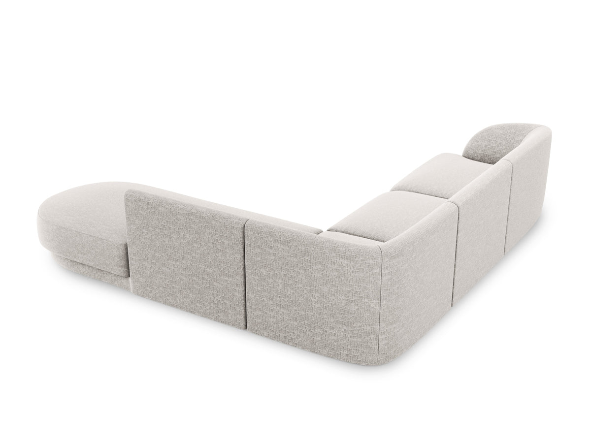 Miley Ecksofa rechts 6 Sitzer in Light Grey-Haga präsentiert im Onlineshop von KAQTU Design AG. Ecksofa rechts ist von Micadoni