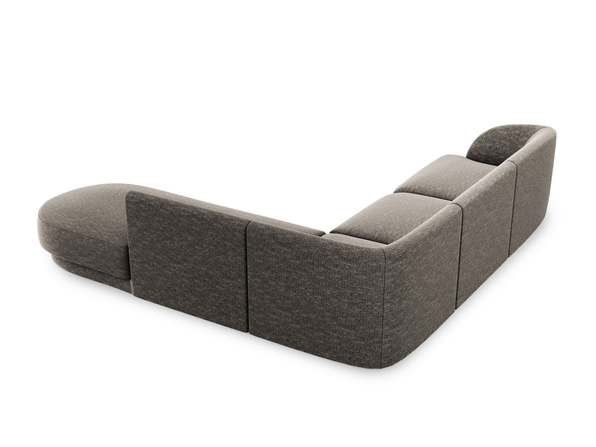 Miley Ecksofa rechts 6 Sitzer in Grey-Haga präsentiert im Onlineshop von KAQTU Design AG. Ecksofa rechts ist von Micadoni