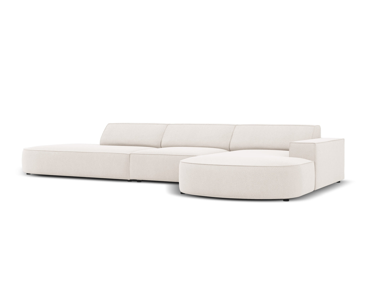 Jodie Modulares Ecksofa rechts 4 Sitzer in Light Beige präsentiert im Onlineshop von KAQTU Design AG. Ecksofa rechts ist von Micadoni