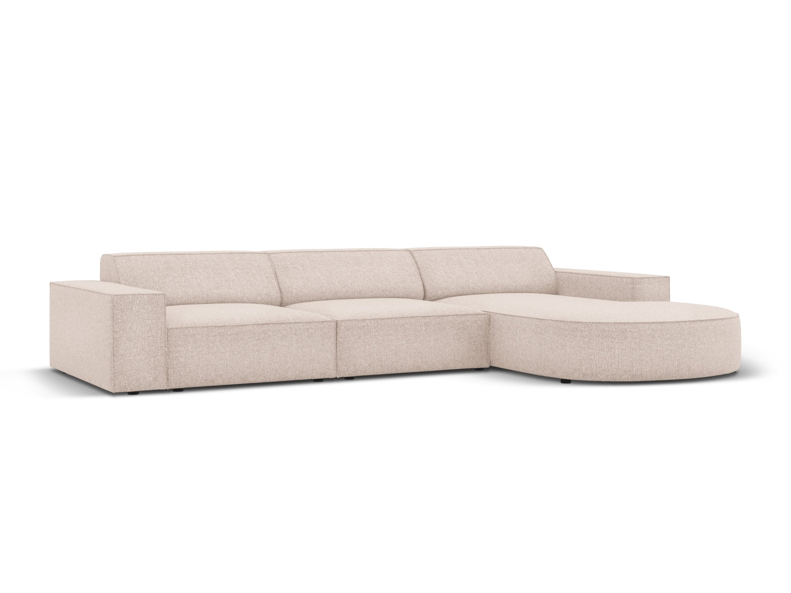 Jodie Modulares Ecksofa rechts 4 Sitzer in Beige präsentiert im Onlineshop von KAQTU Design AG. Ecksofa rechts ist von Micadoni