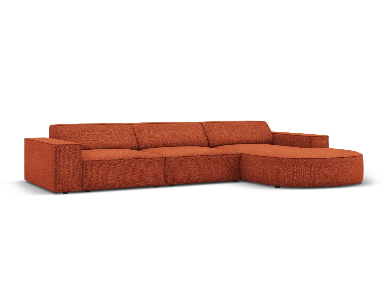 Jodie Modulares Ecksofa rechts 4 Sitzer in Terracotta präsentiert im Onlineshop von KAQTU Design AG. Ecksofa rechts ist von Micadoni