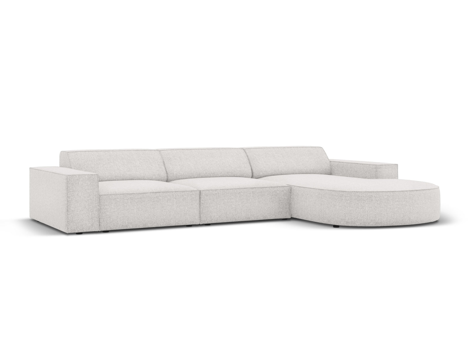 Jodie Modulares Ecksofa rechts 4 Sitzer in Light Grey präsentiert im Onlineshop von KAQTU Design AG. Ecksofa rechts ist von Micadoni