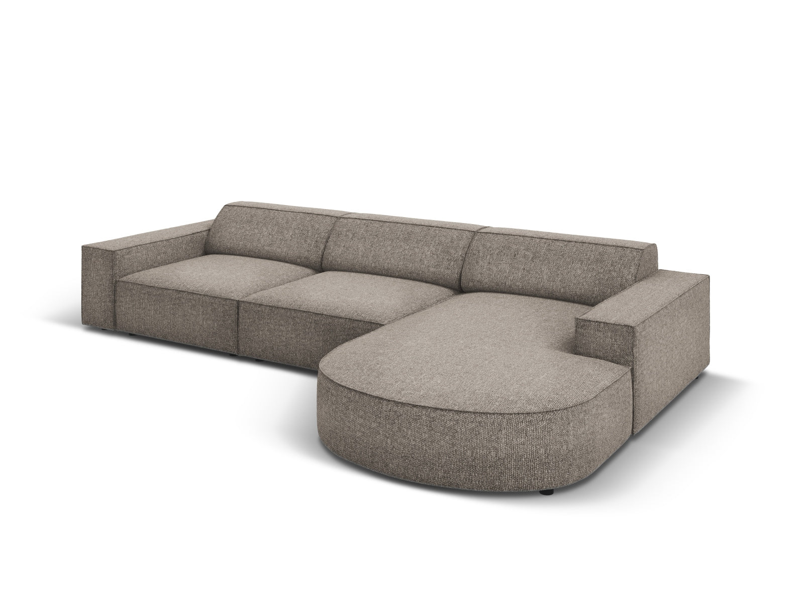 Jodie Modulares Ecksofa rechts 4 Sitzer in Grey präsentiert im Onlineshop von KAQTU Design AG. Ecksofa rechts ist von Micadoni