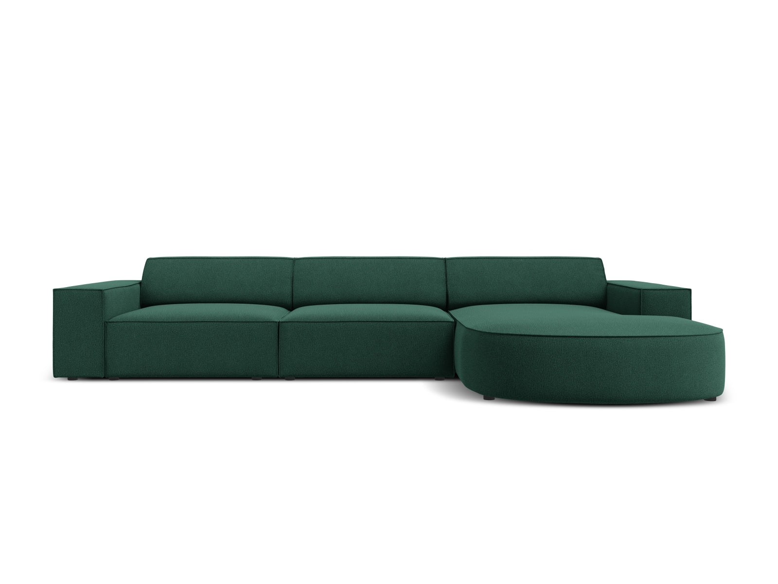Jodie Modulares Ecksofa rechts 4 Sitzer in Green präsentiert im Onlineshop von KAQTU Design AG. Ecksofa rechts ist von Micadoni