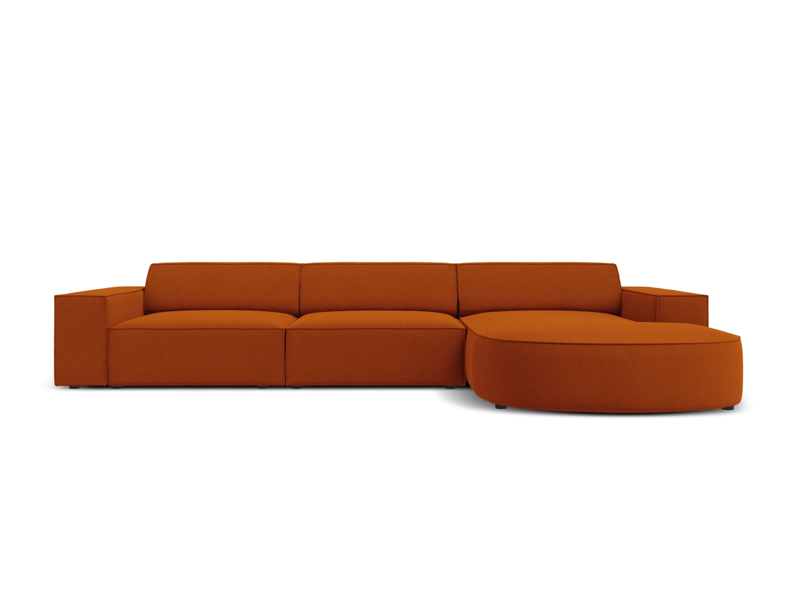 Jodie Modulares Ecksofa rechts 4 Sitzer in Terracotta präsentiert im Onlineshop von KAQTU Design AG. Ecksofa rechts ist von Micadoni