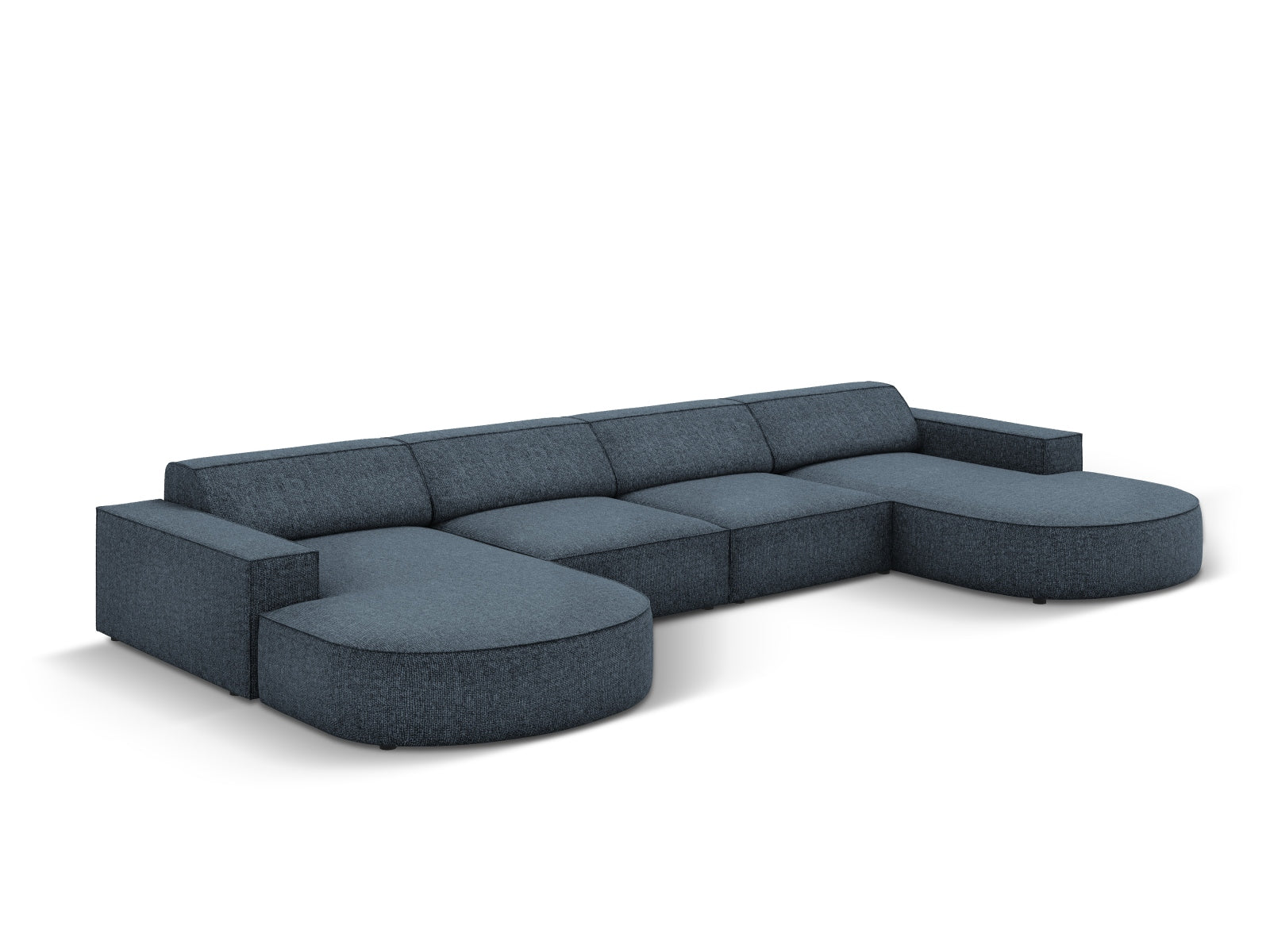 Jodie Modulares Panoramic Sofa 6 Sitzer in Royal Blue präsentiert im Onlineshop von KAQTU Design AG. 3er Sofa ist von Micadoni