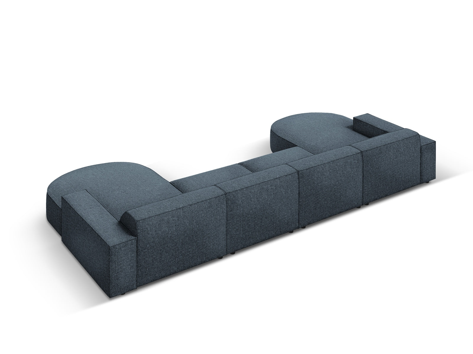 Jodie Modulares Panoramic Sofa 6 Sitzer in Royal Blue präsentiert im Onlineshop von KAQTU Design AG. 3er Sofa ist von Micadoni