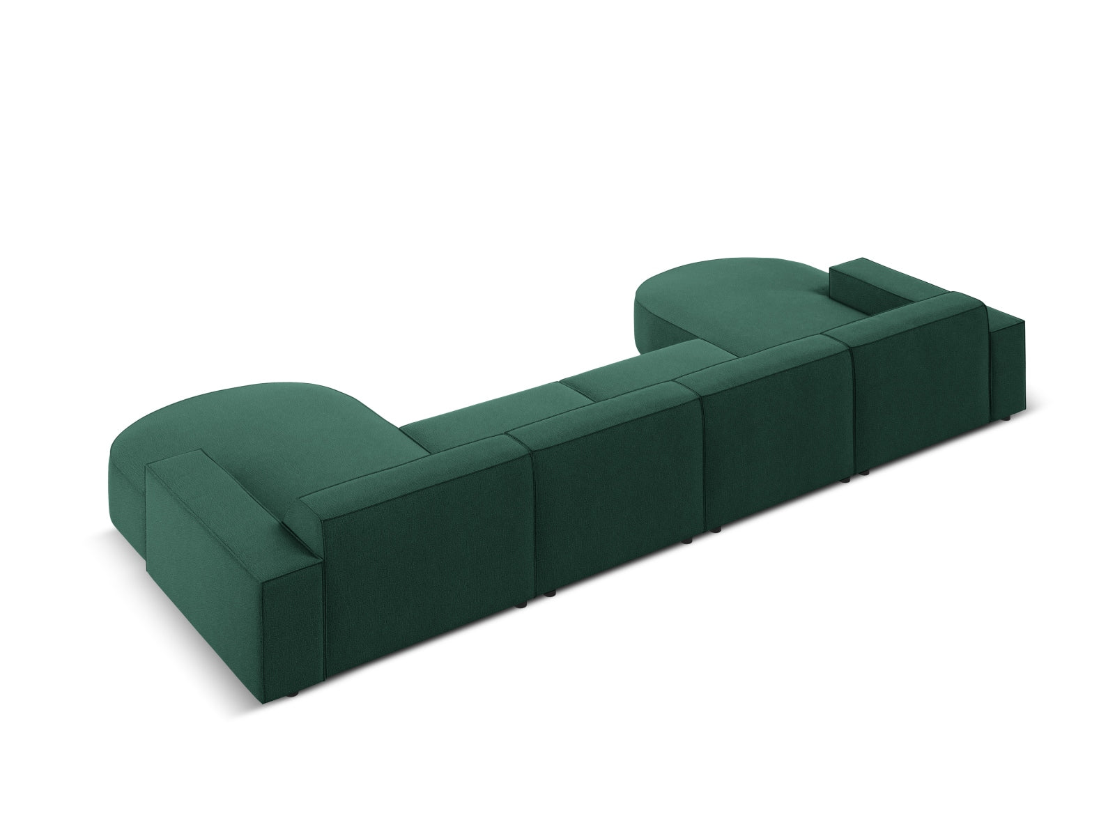 Jodie Modulares Panoramic Sofa 6 Sitzer in Green präsentiert im Onlineshop von KAQTU Design AG. 3er Sofa ist von Micadoni